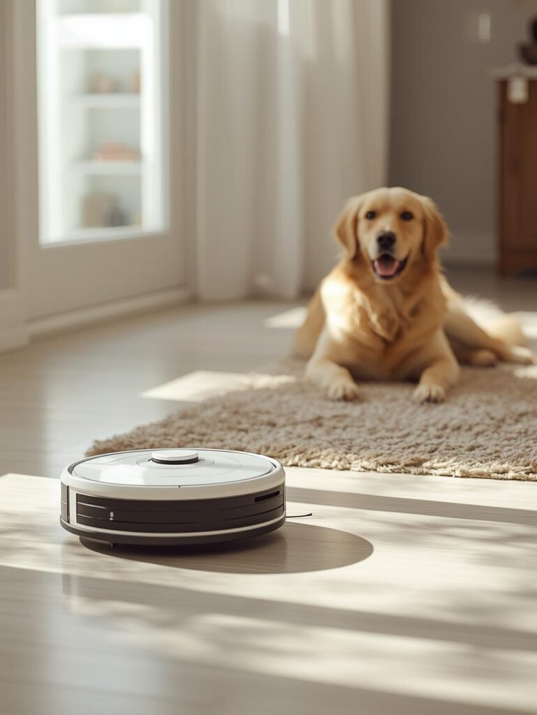 Dog and best robot vacuum for pet hair