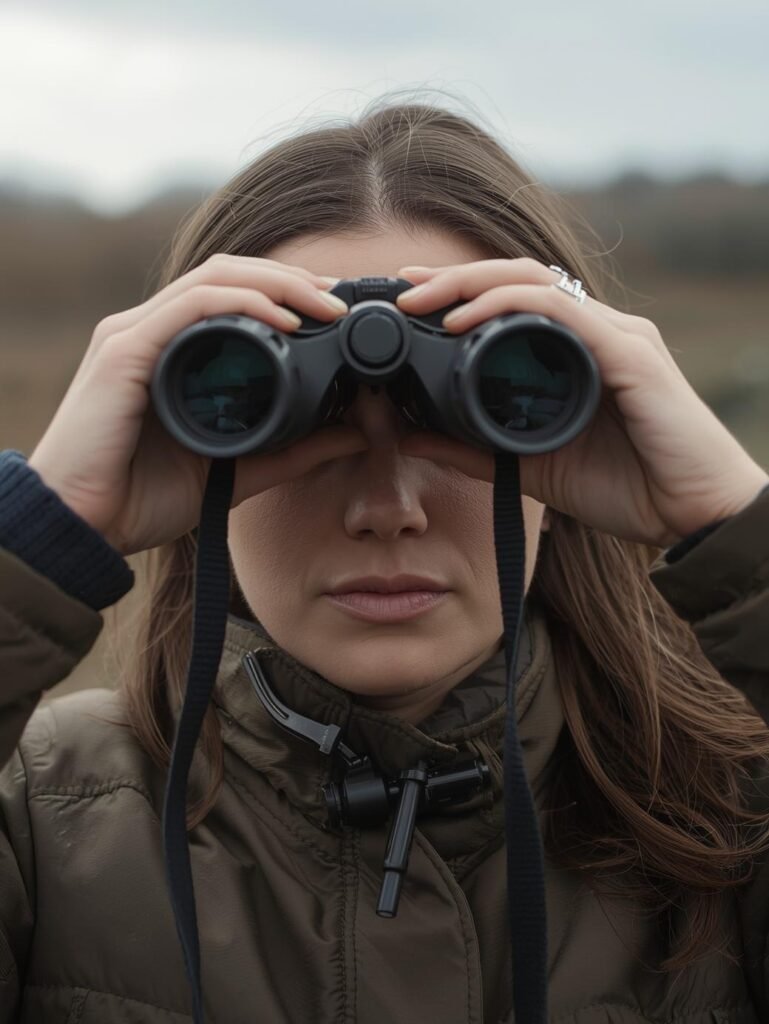 Woman and Best Binoculars for Bird Watching