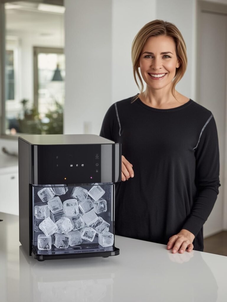 Woman and best ice maker for home
