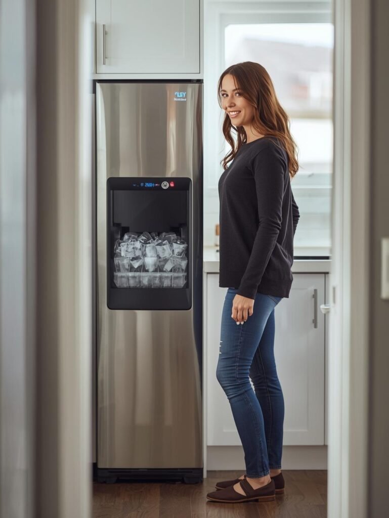 Woman and best ice maker for home
