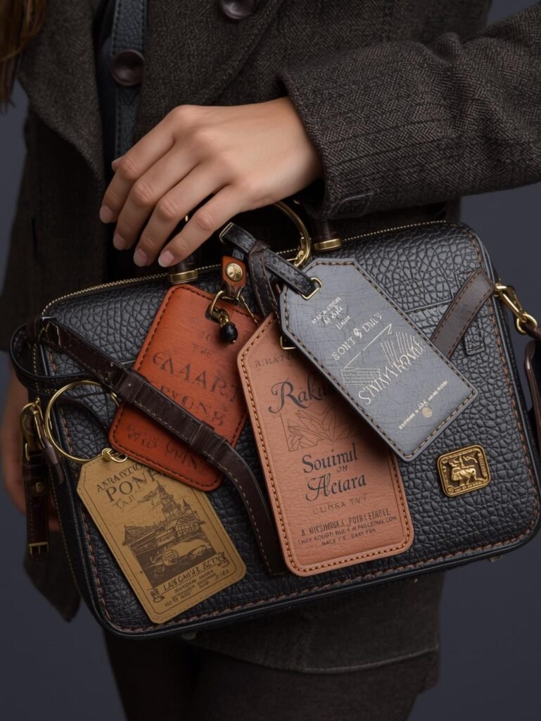 woman and best luggage tags