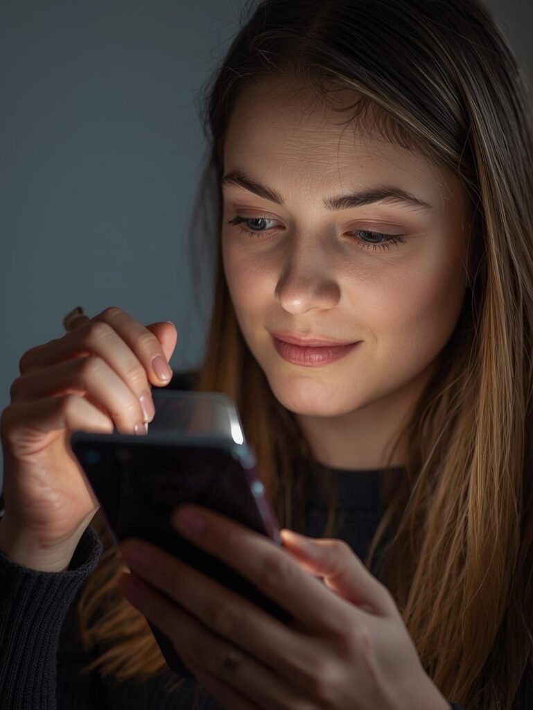 woman and best iphone screen protector