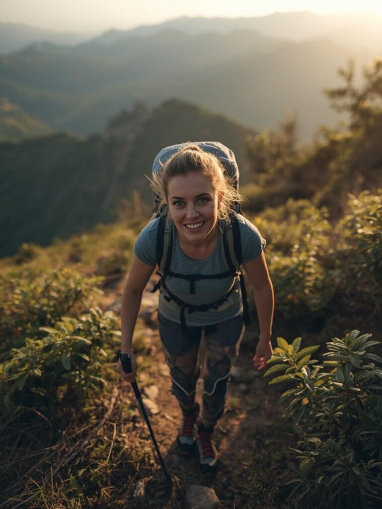 Woman and Best Hiking Backpack