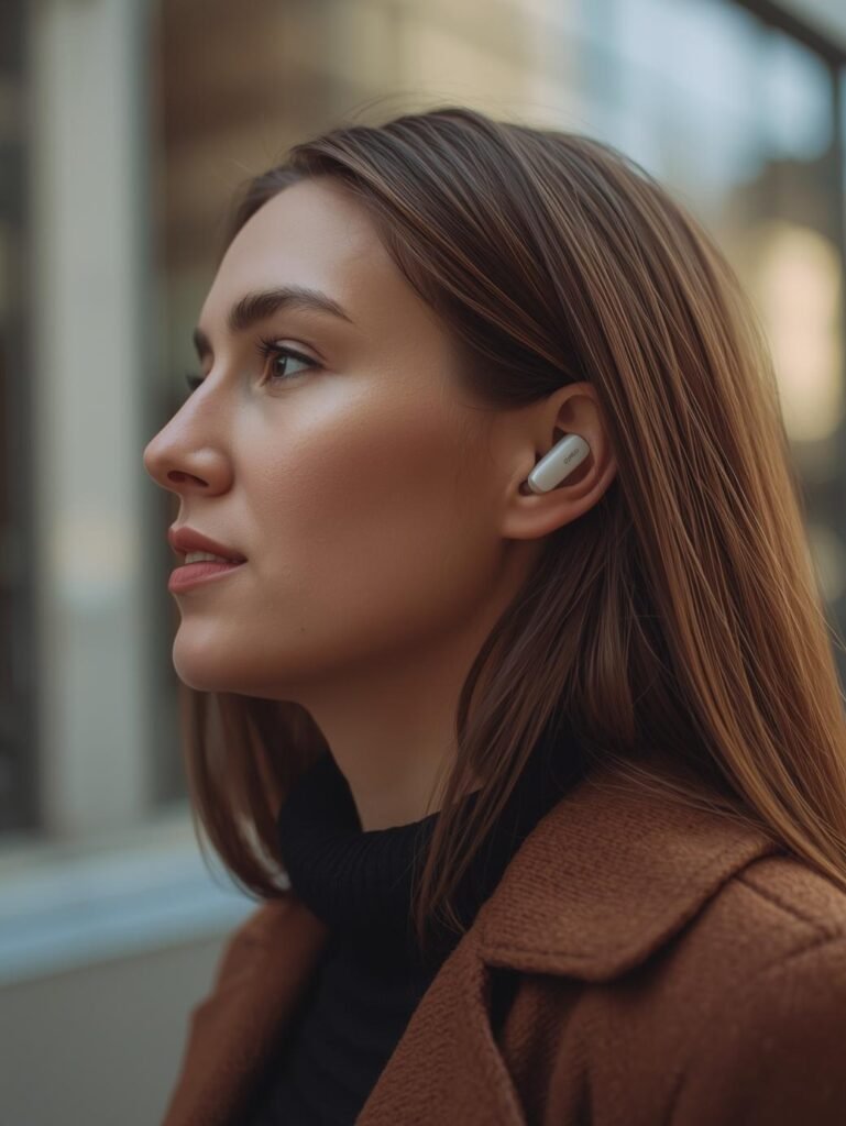 Woman nad Best True Wireless Earbuds