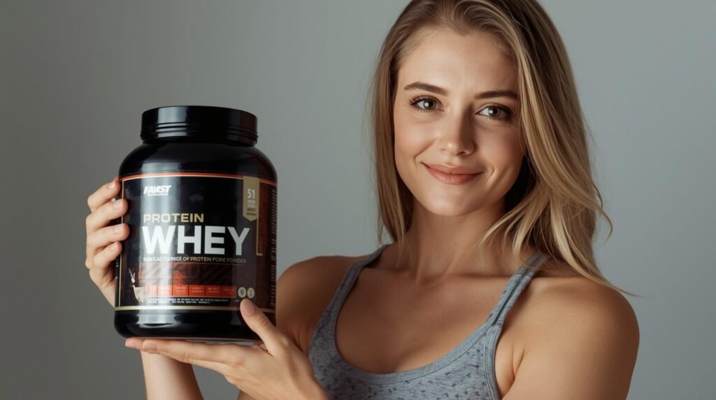 Woman and Best Protein Powders for Weight Gain