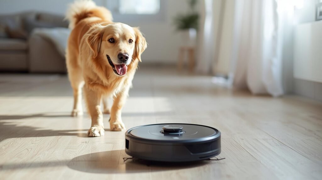 Dog and best robot vacuum for pet hair