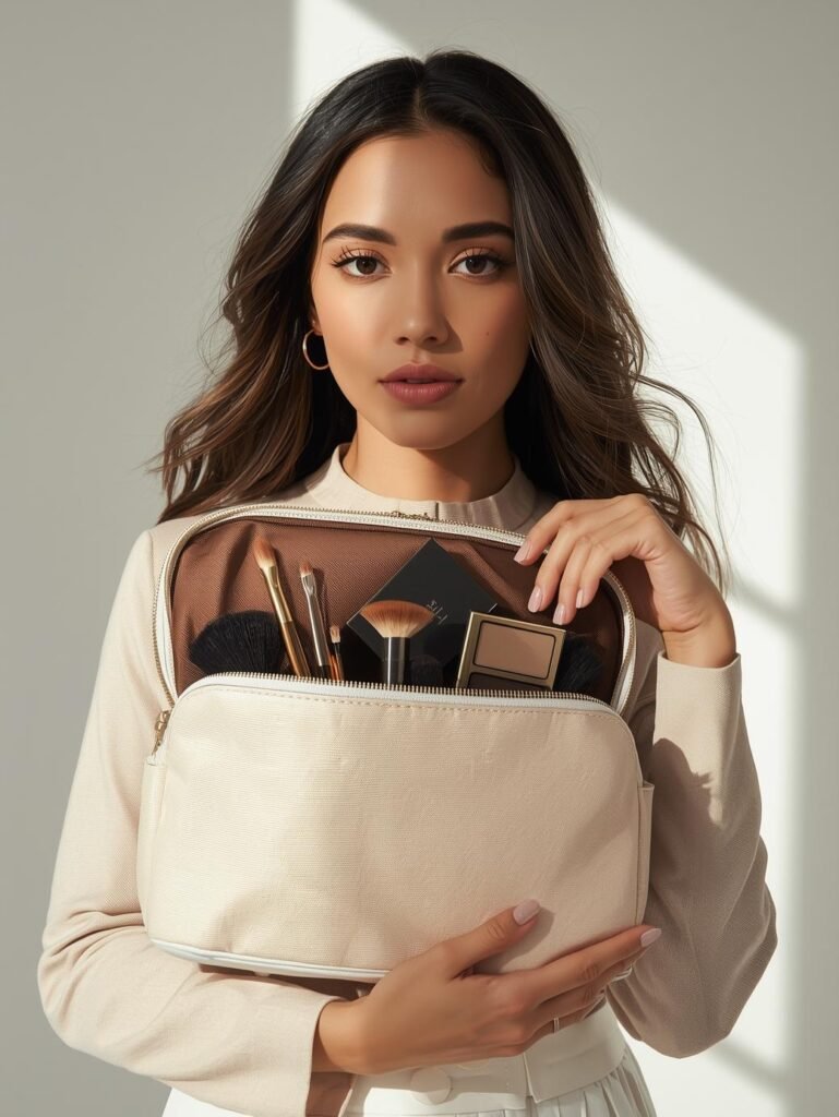 Woman and Best Travel Makeup Bag